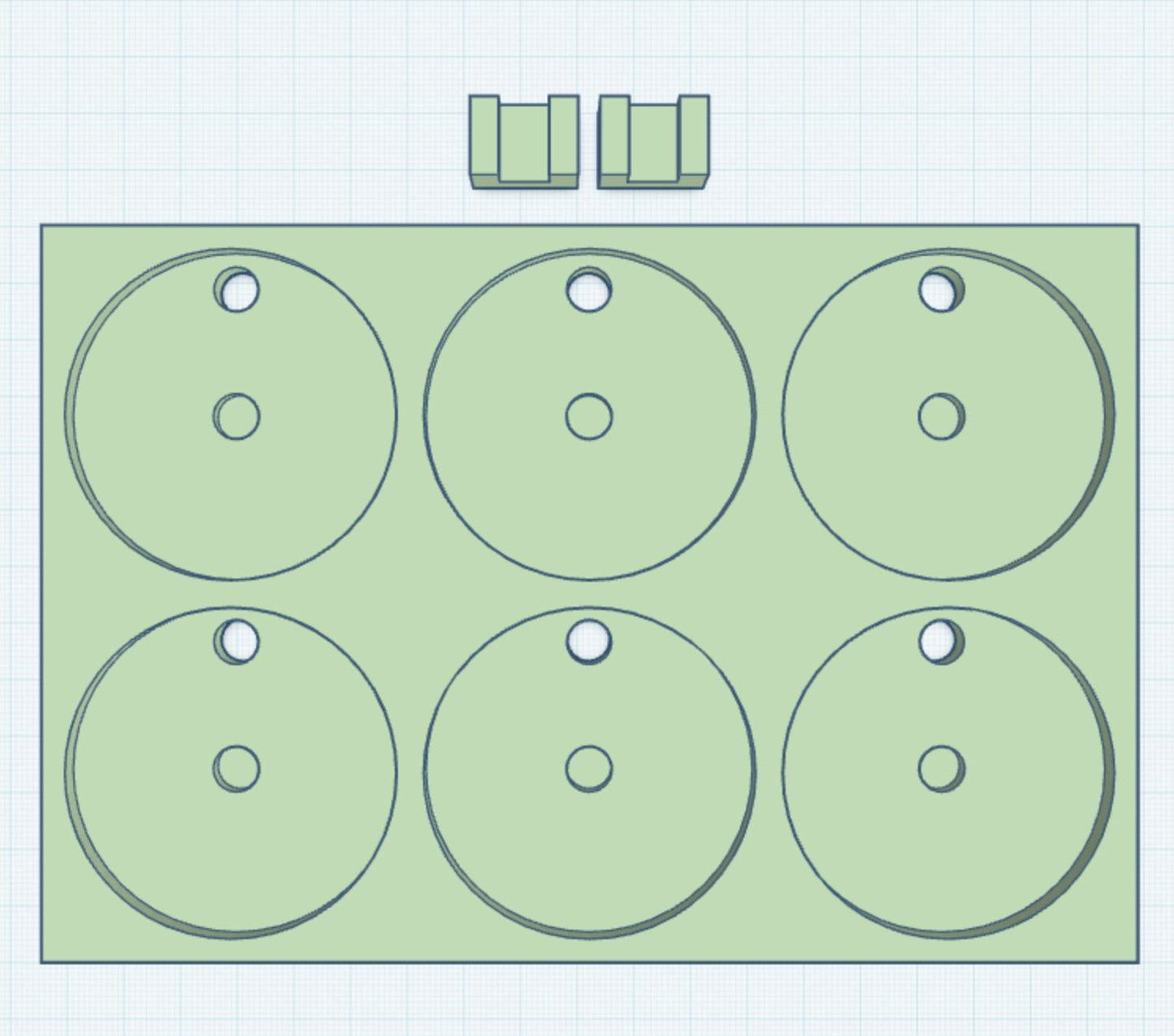 2.25" Round Magnet 2x3 Frame STL Print File