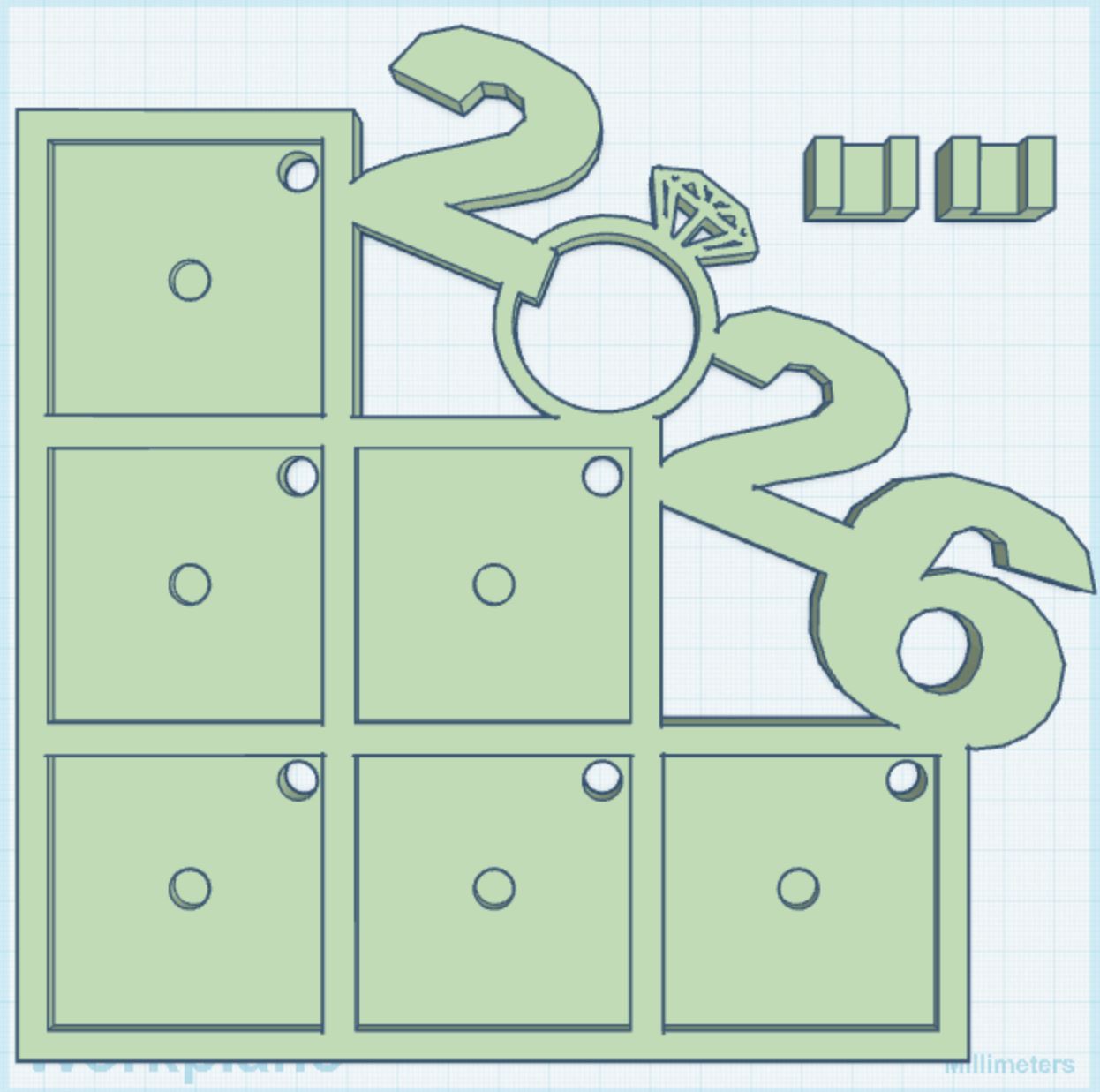 2026 Ring 2" Magnet Frame STL Print File (MPRO/TITAN)