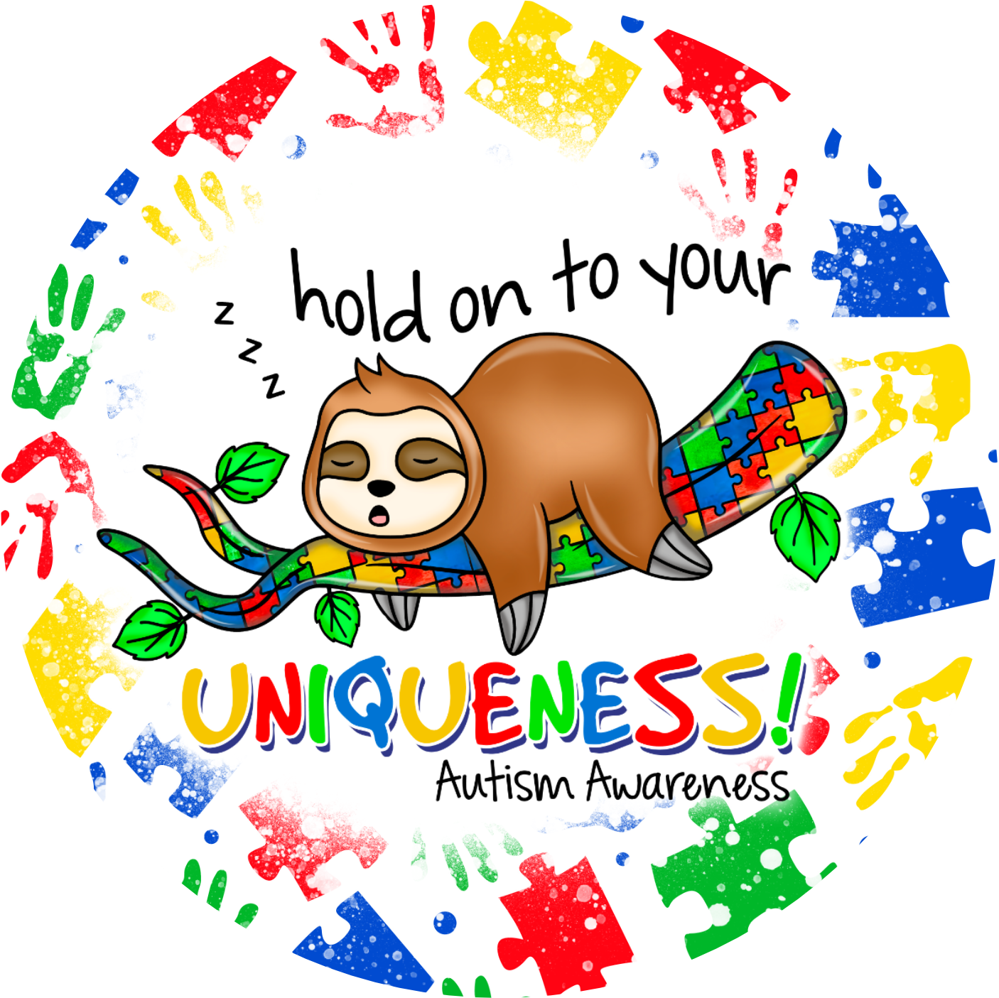 Autism Awareness Sloth