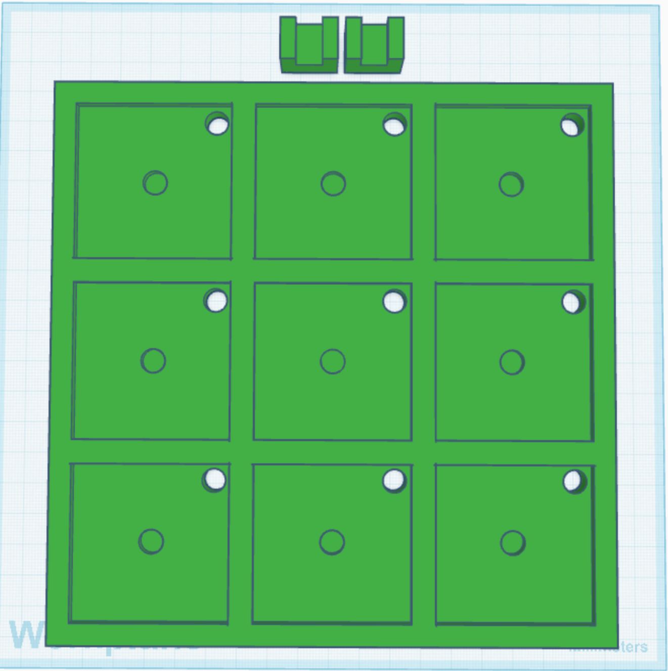 50mm Magnet 3x3 Frame STL Print File