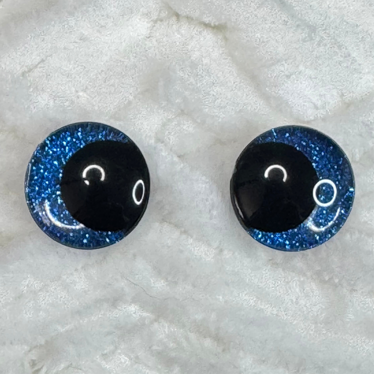 Midnight Blue Glitter Safety Eyes