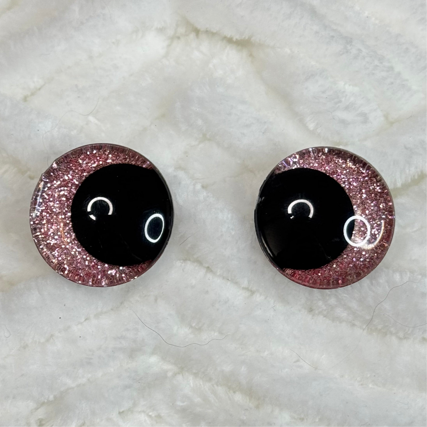 Rose Gold Glitter Safety Eyes