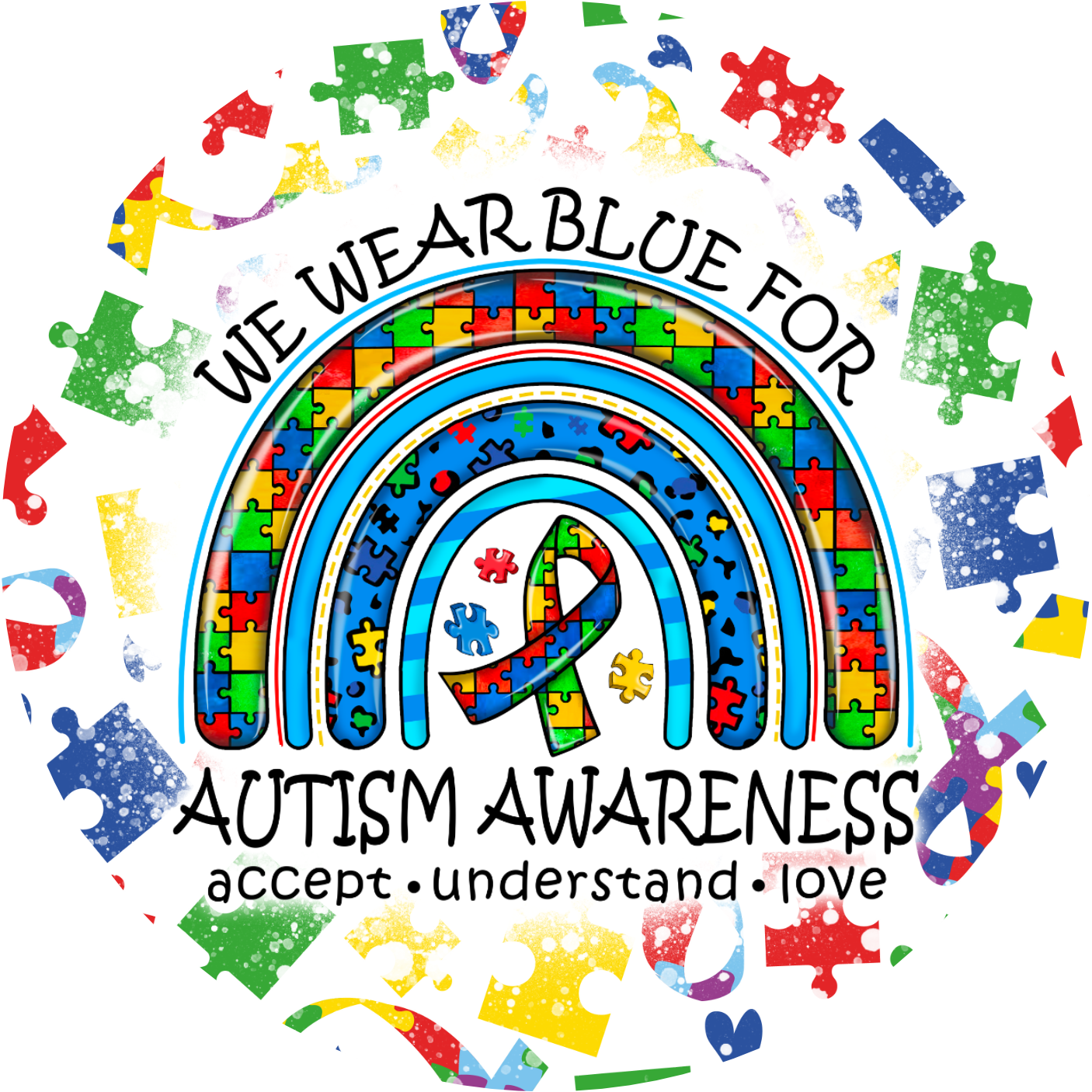 Autism Awareness Rainbow