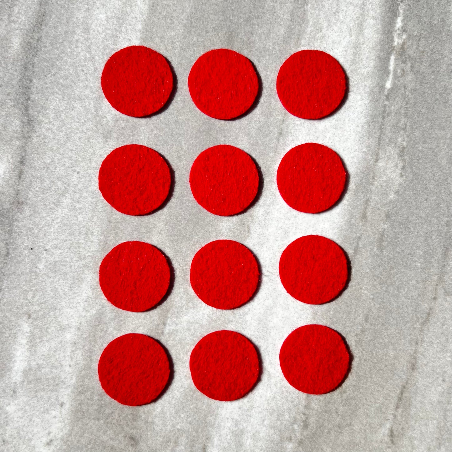 Felt Dots - Red (12 pack)