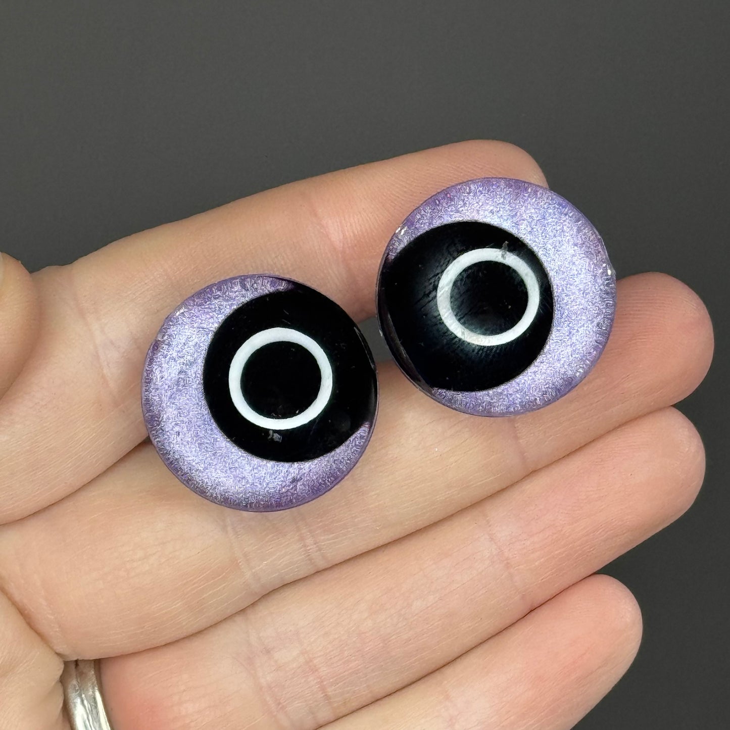 Lilac Painted Safety Eyes