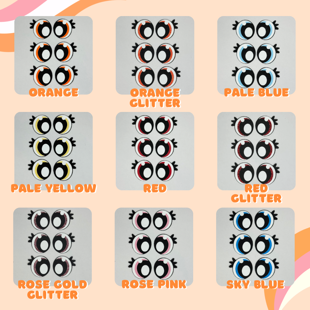 25mm Lashes Felt Eyes (3 pack)