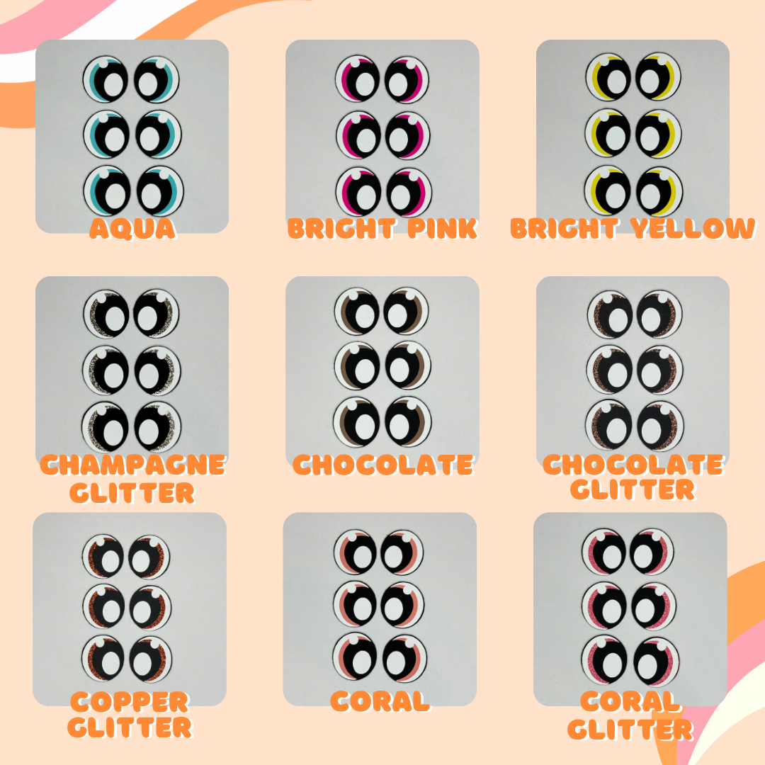 40mm Regular Felt Eyes (3 pack)