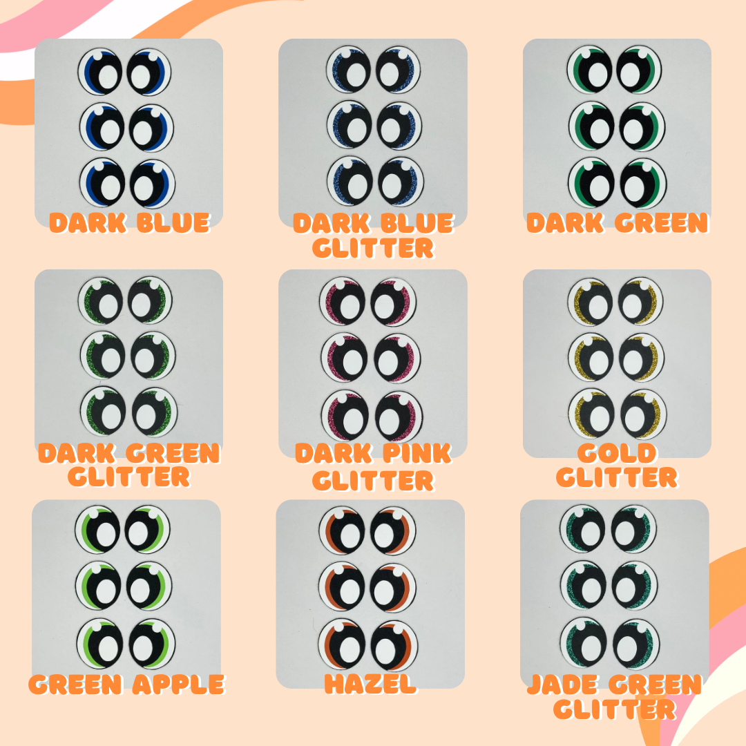 40mm Regular Felt Eyes (3 pack)
