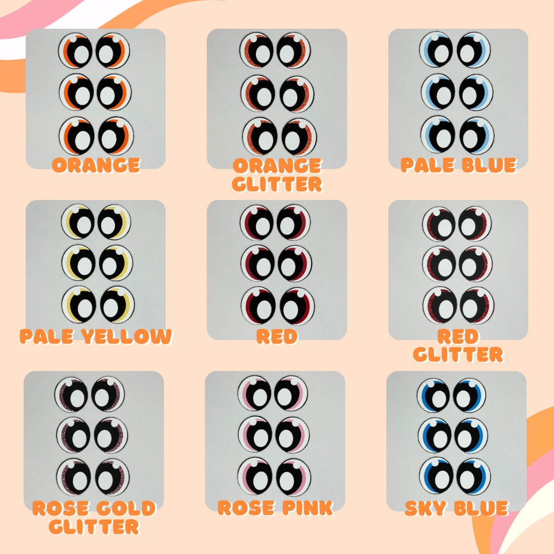 40mm Regular Felt Eyes (3 pack)