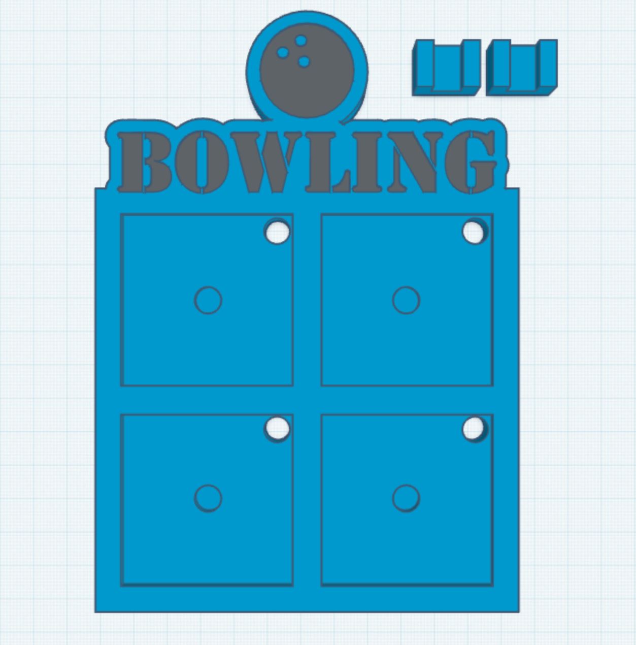 Bowling 2 Layer 2" Magnet Frame STL Print File (MPRO/TITAN)