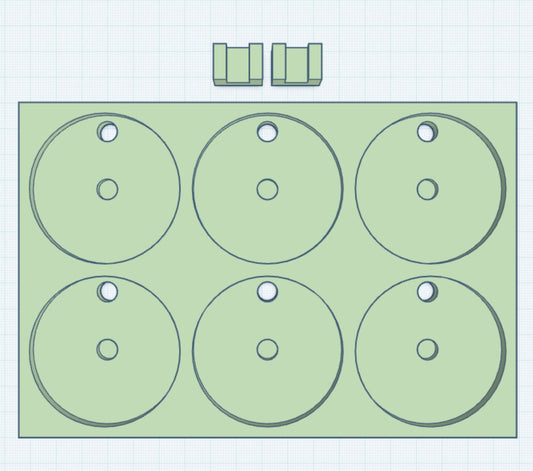 2.25" Round Magnet 2x3 Frame STL Print File