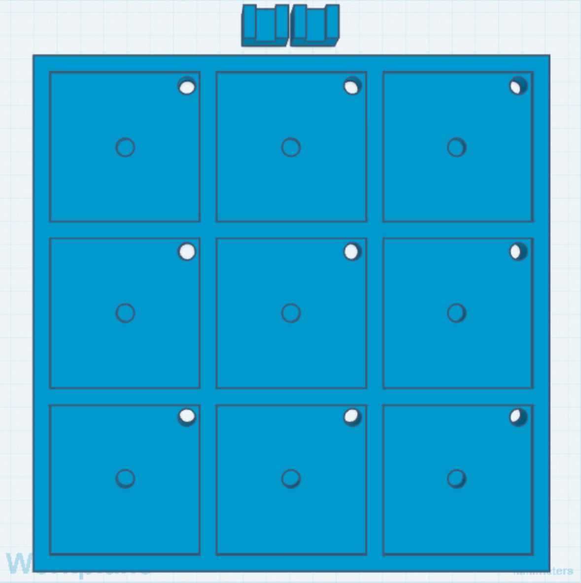 2.5" Magnet 3x3 Frame STL Print File