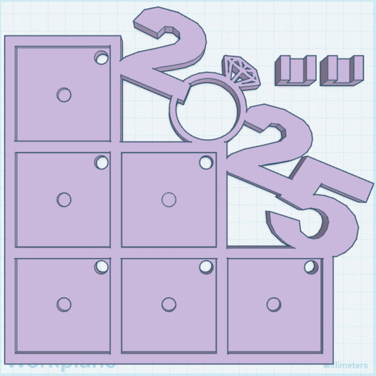 2025 Ring 2" Magnet Frame STL Print File (MPRO/TITAN)