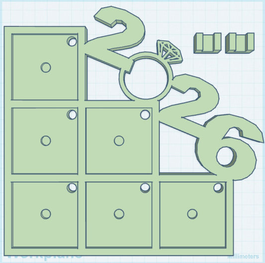 2026 Ring 2" Magnet Frame STL Print File (MPRO/TITAN)