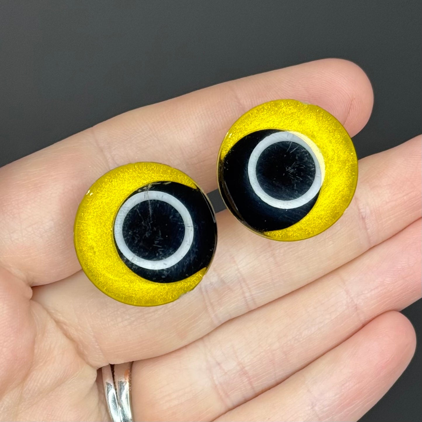 Aureolin Yellow Painted Safety Eyes