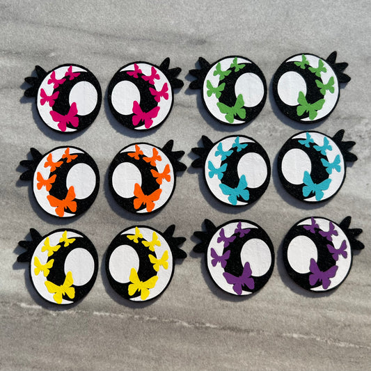 Vibrant Butterflies (33mm 6 pack)