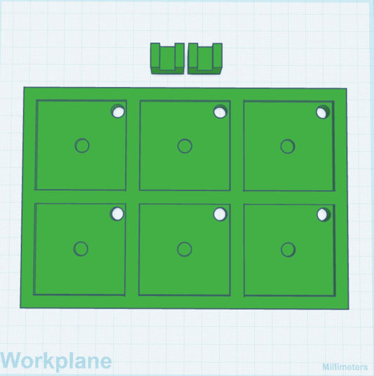 50mm Magnet 2x3 Frame STL Print File