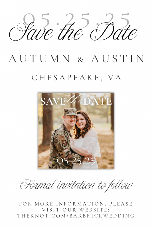 Save the Date Magnet Cards - Option 1