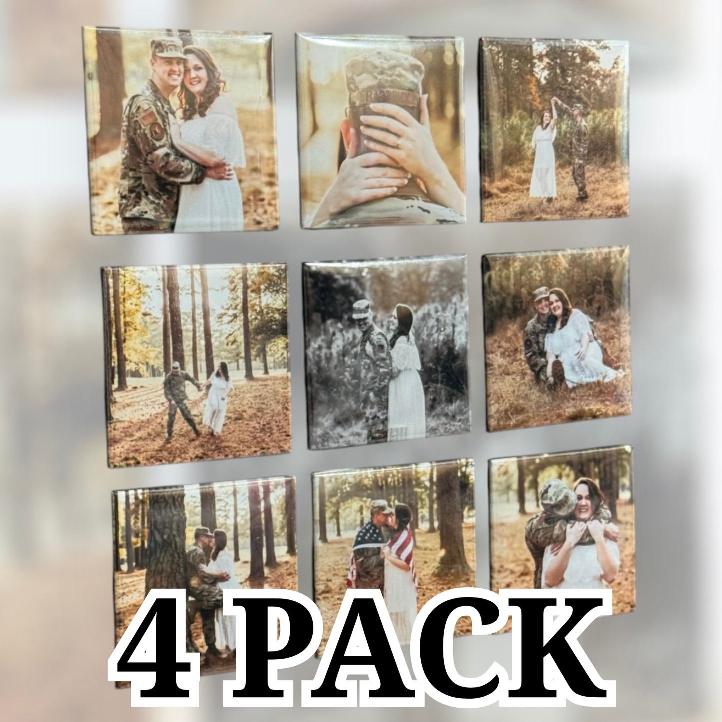 2” Photo Magnet Set (4 pack)