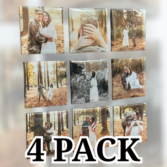 2” Photo Magnet Set (4 pack)