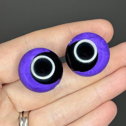 Purple Heart Painted Safety Eyes