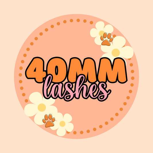40mm Lashes Felt Eyes (3 pack)