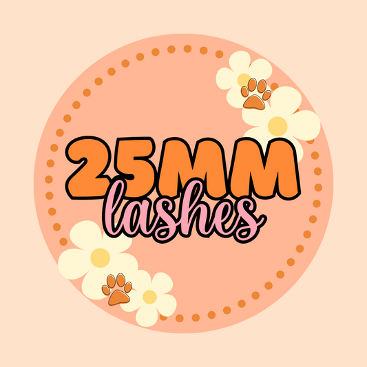 25mm Lashes Felt Eyes (3 pack)