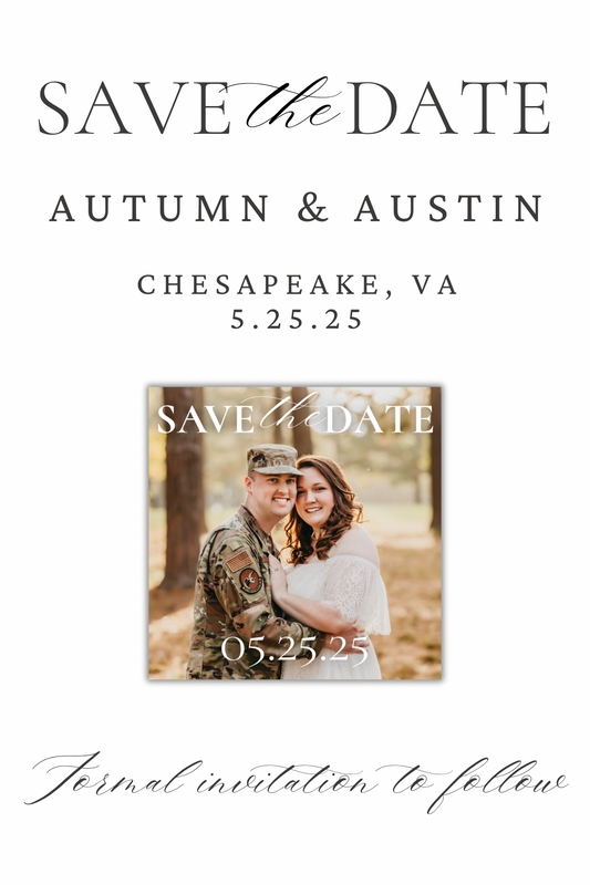 Save the Date Magnet Cards - Option 2