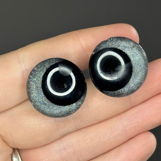 Silver Ash Painted Safety Eyes