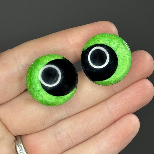 Parakeet Green Painted Safety Eyes