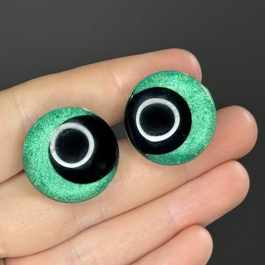 Turquoise Painted Safety Eyes