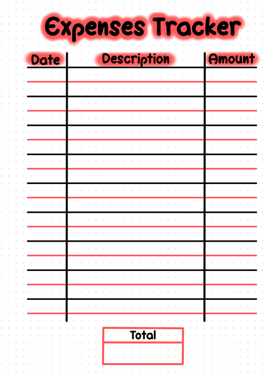 Expenses Tracker - DIGITAL