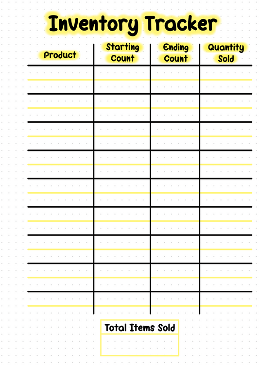 Inventory Tracker - DIGITAL