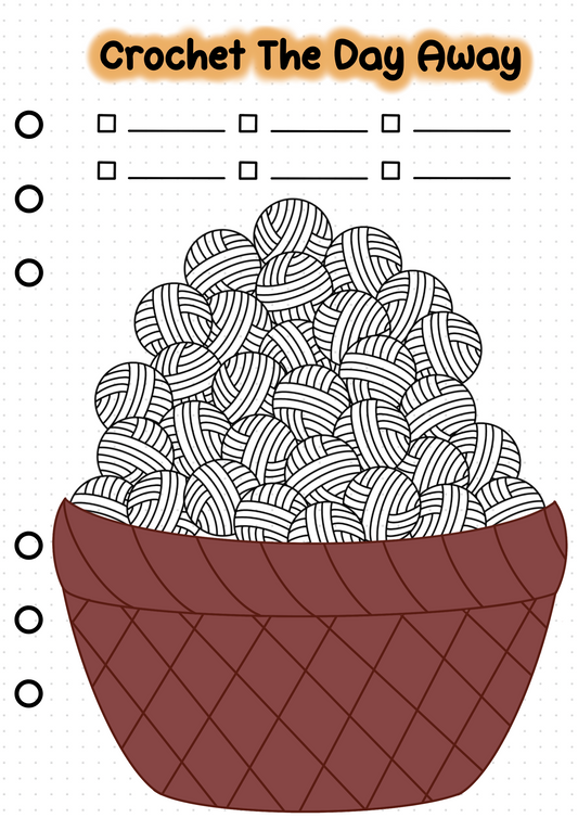 Daily Crochet Tracker - PRINT