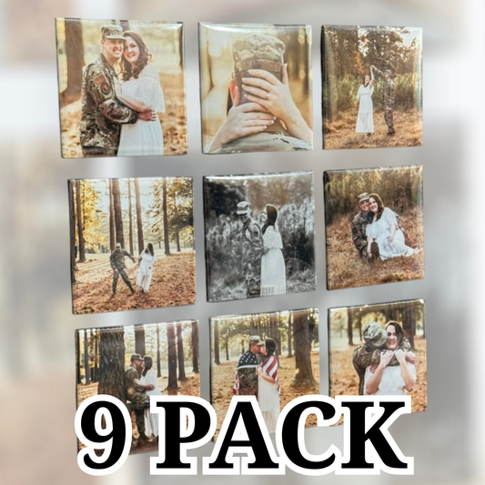 2” Photo Magnet Set (9 pack)