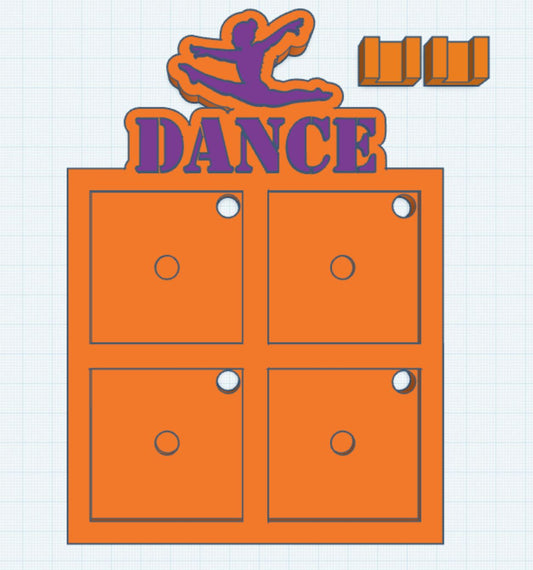 Dance 2 Layer 50mm Magnet Frame STL Print File